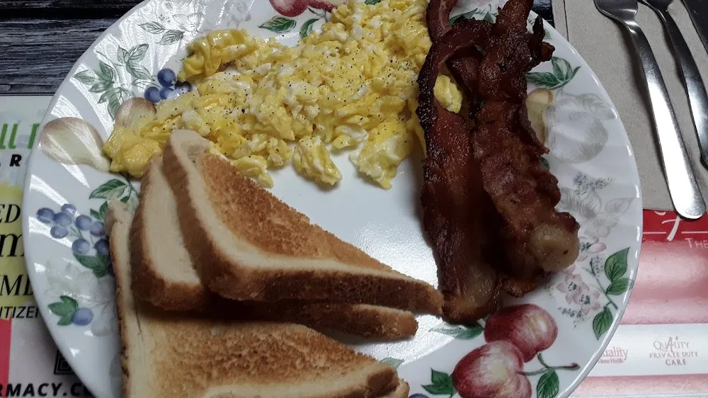 Scrambled Eggs Bacon Toast